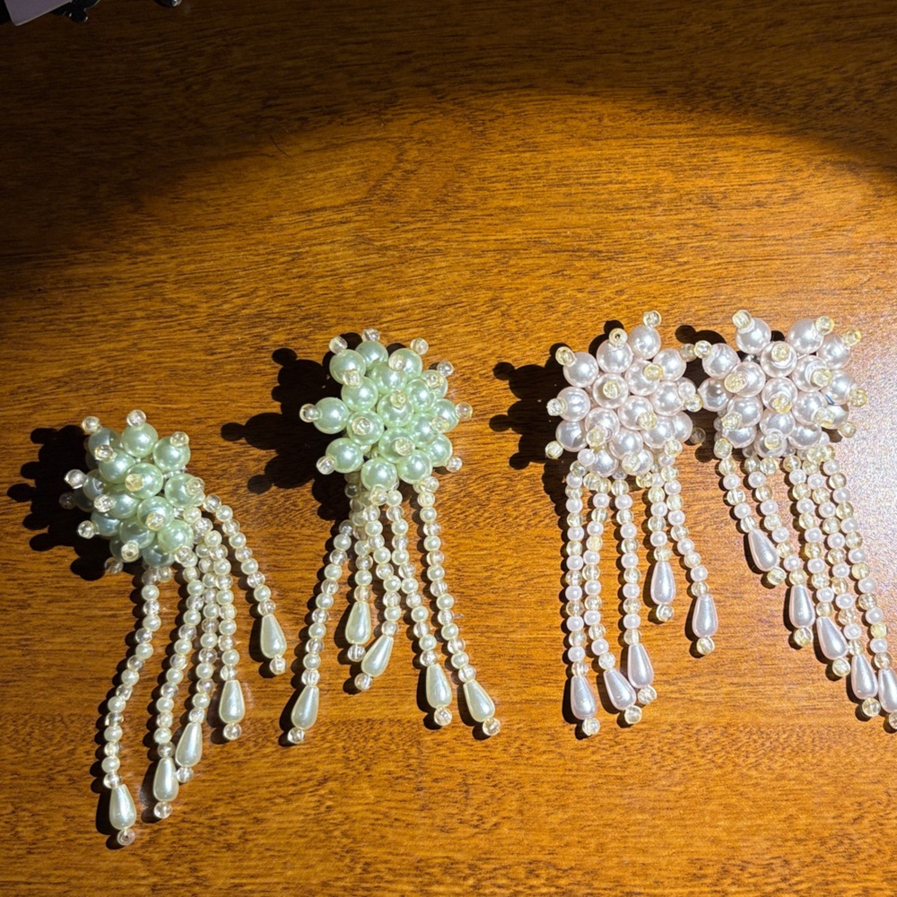 vintage pearl earrings